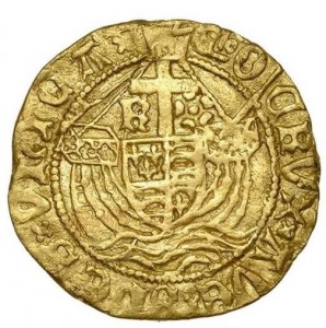 medieval gold half angel